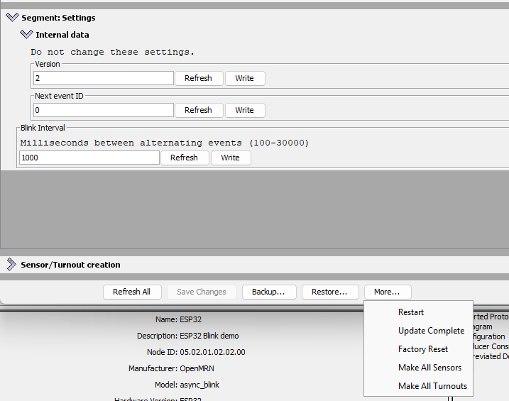 LccPro Configure dialog showing Update Complete button