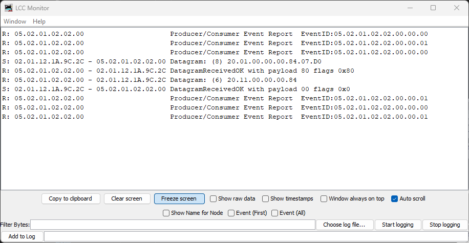 LCC Datagram traffic when writing the new interval value